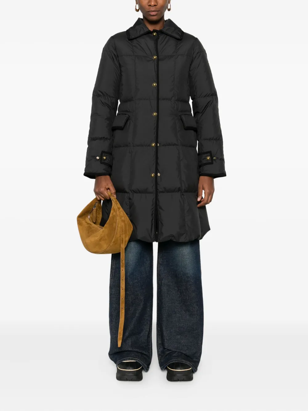 Moncler Achard quilted coat | Single Breasted Coats | Image 2