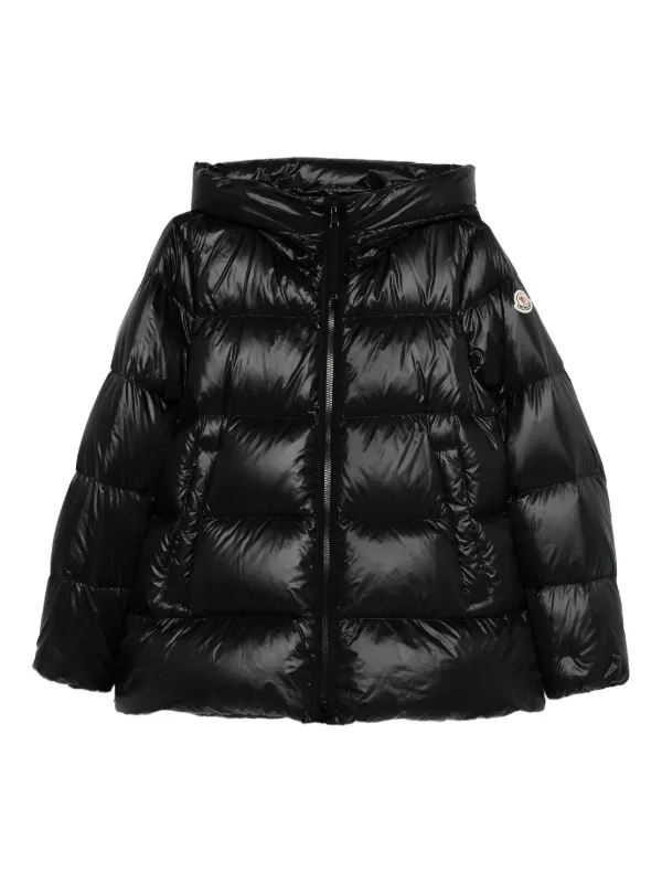 Moncler Piumino Con Cappuccio Nero FARFETCH IT