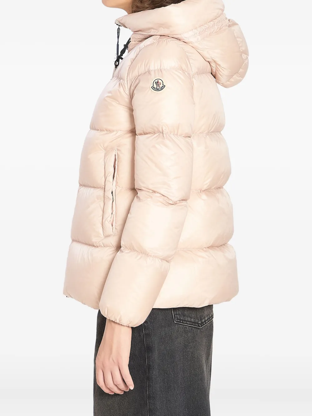 Moncler Serittes donsjack met capuchon Roze