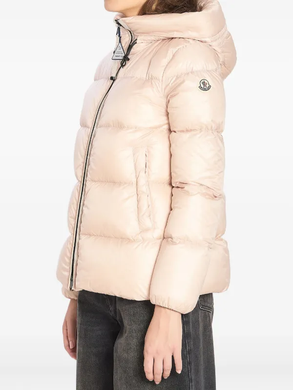 Moncler Piumino Serittes Con Cappuccio Rosa FARFETCH IT