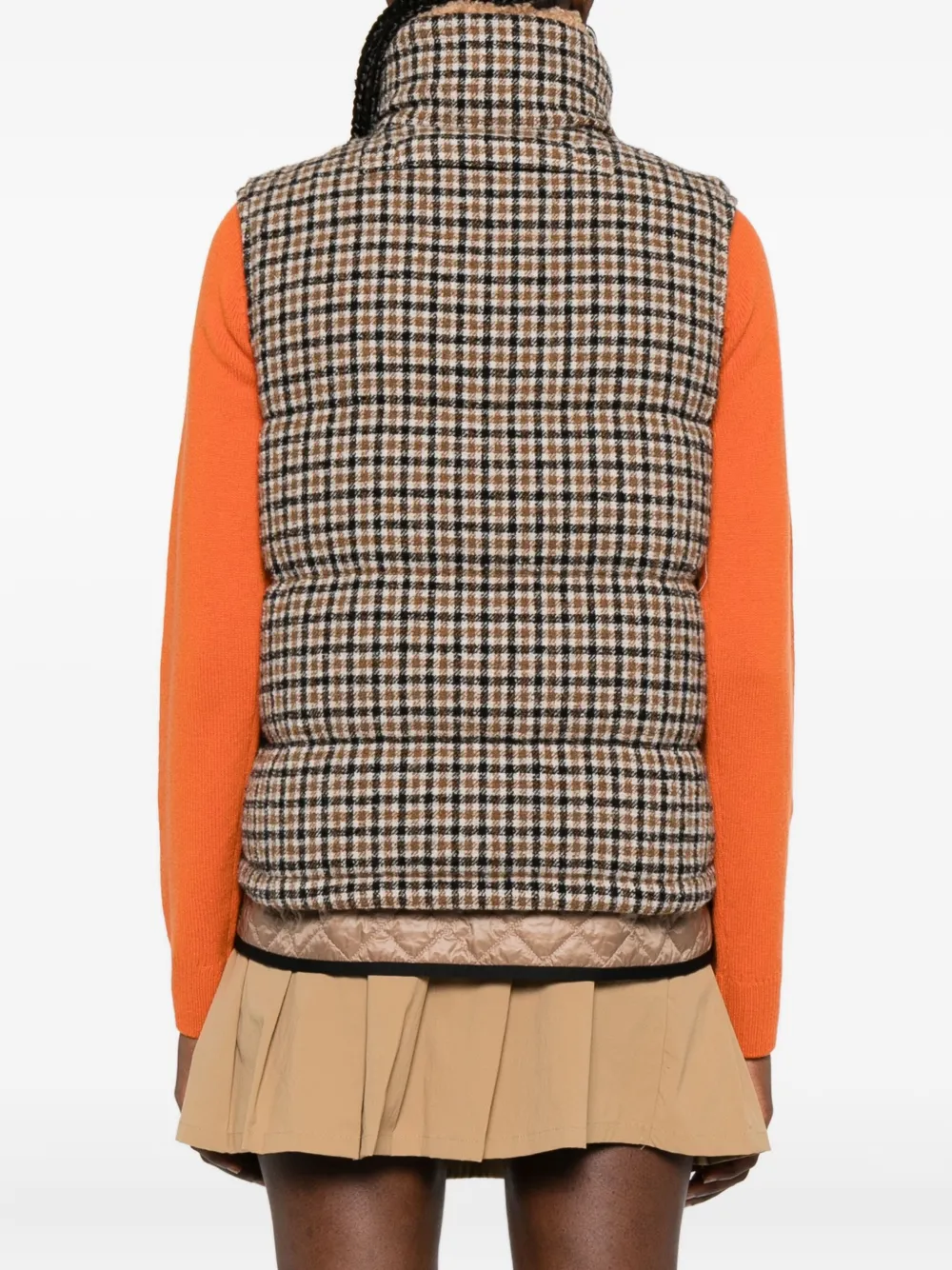 Moncler Touvet Check-pattern Quilted Gilet In Multi