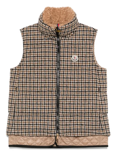 Moncler Touvet check-pattern quilted gilet