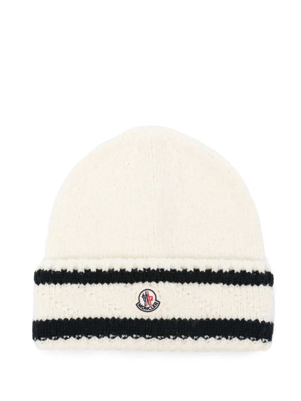 Moncler virgin wool-blend beanie | Neutrals | Image 1