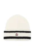 Moncler virgin wool-blend beanie - Neutrals