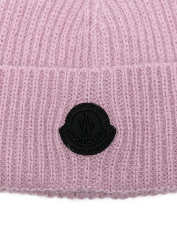 Moncler ロゴ ビーニー | ピンク | FARFETCH JP