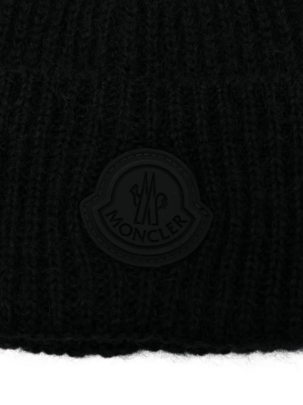 Moncler mohair-wool beanie Zwart