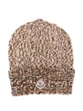 Moncler wool beanie - Brown