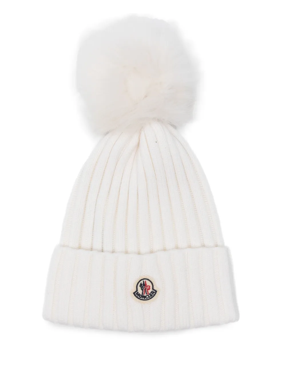 ribbed pom-pom beanie