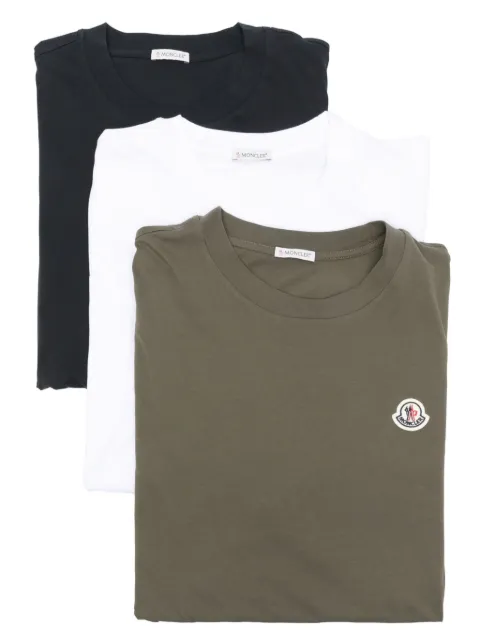 Moncler T-Shirt mit Logo-Applikation