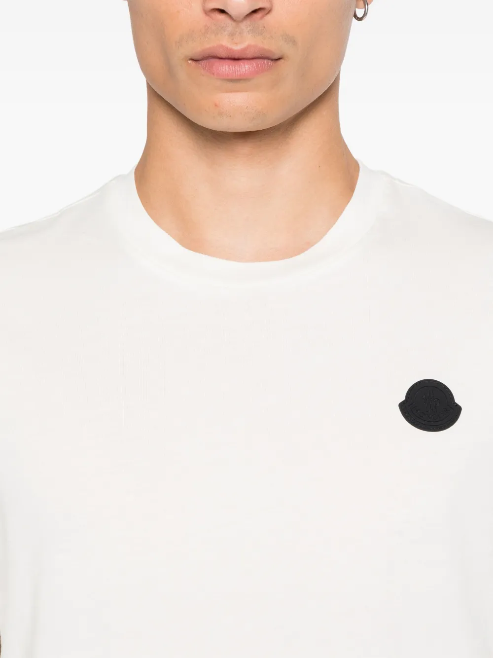 Moncler T-shirt met logopatch Wit