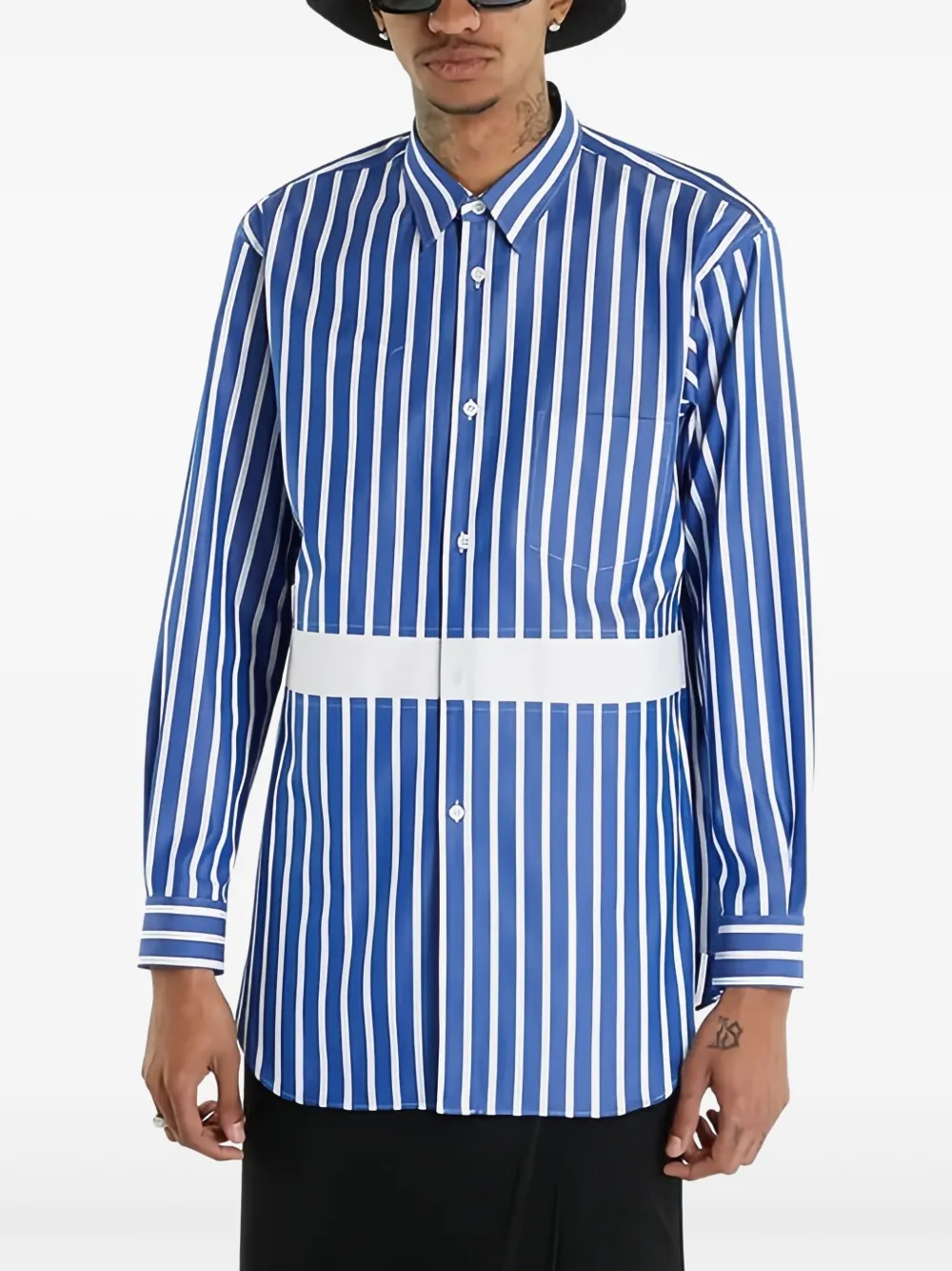 Comme Des Garçons Shirt Katoenen overhemd - Blauw