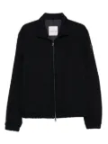 Moncler zip-fastening ribbed-cuff jacket - Blue