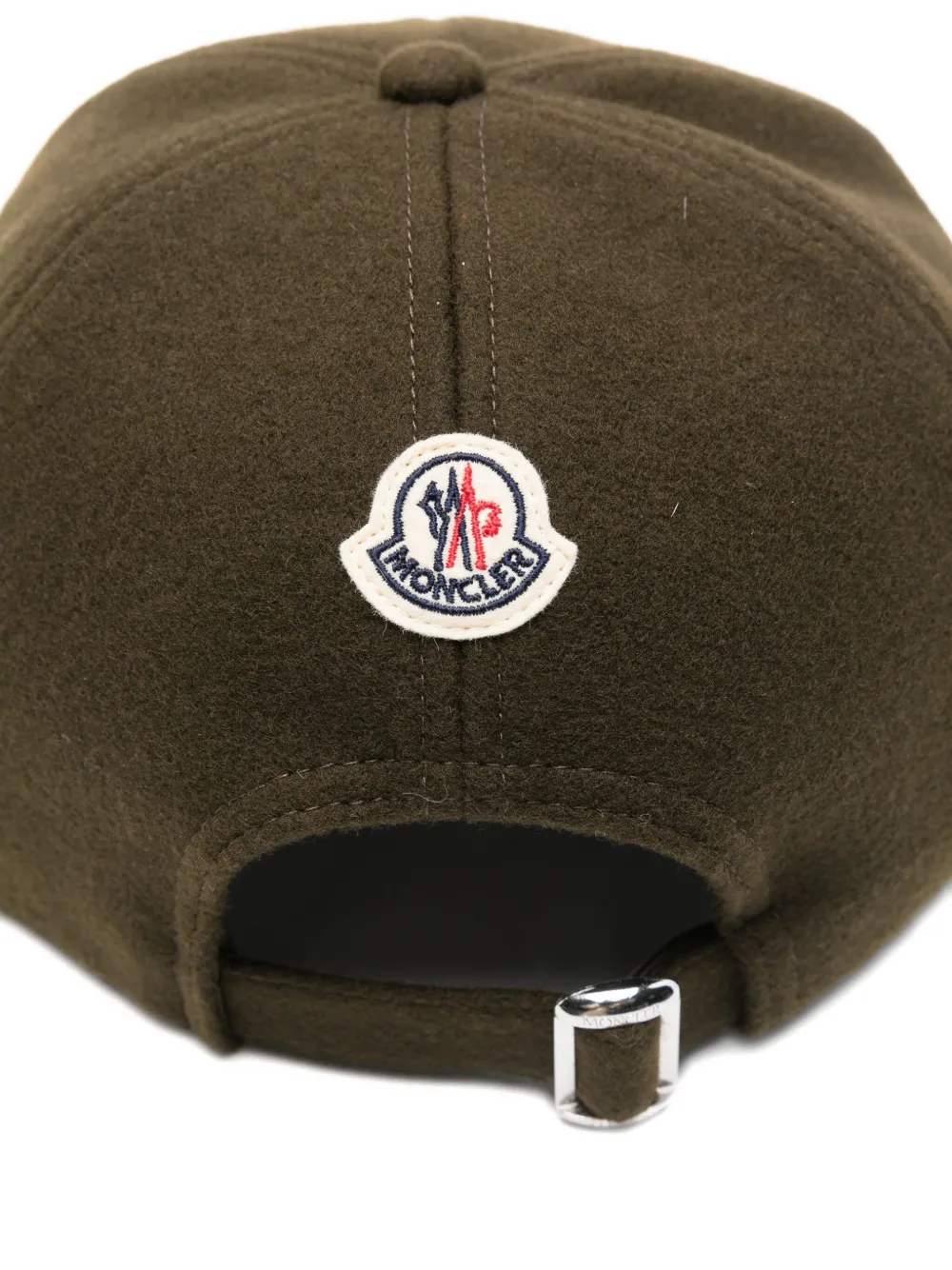 Moncler logo-embroidered baseball cap - Groen