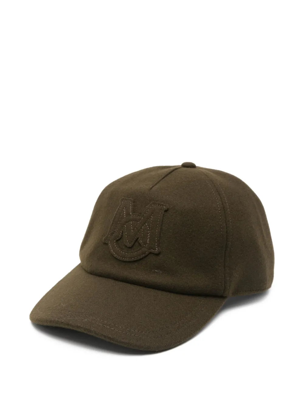 Moncler logo-embroidered baseball cap Groen