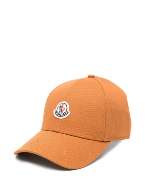 Moncler logo-patch cotton cap