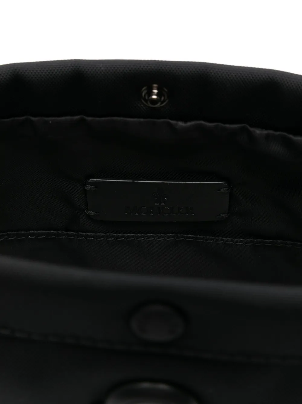 Moncler Messengertas met logoplakkaat Zwart