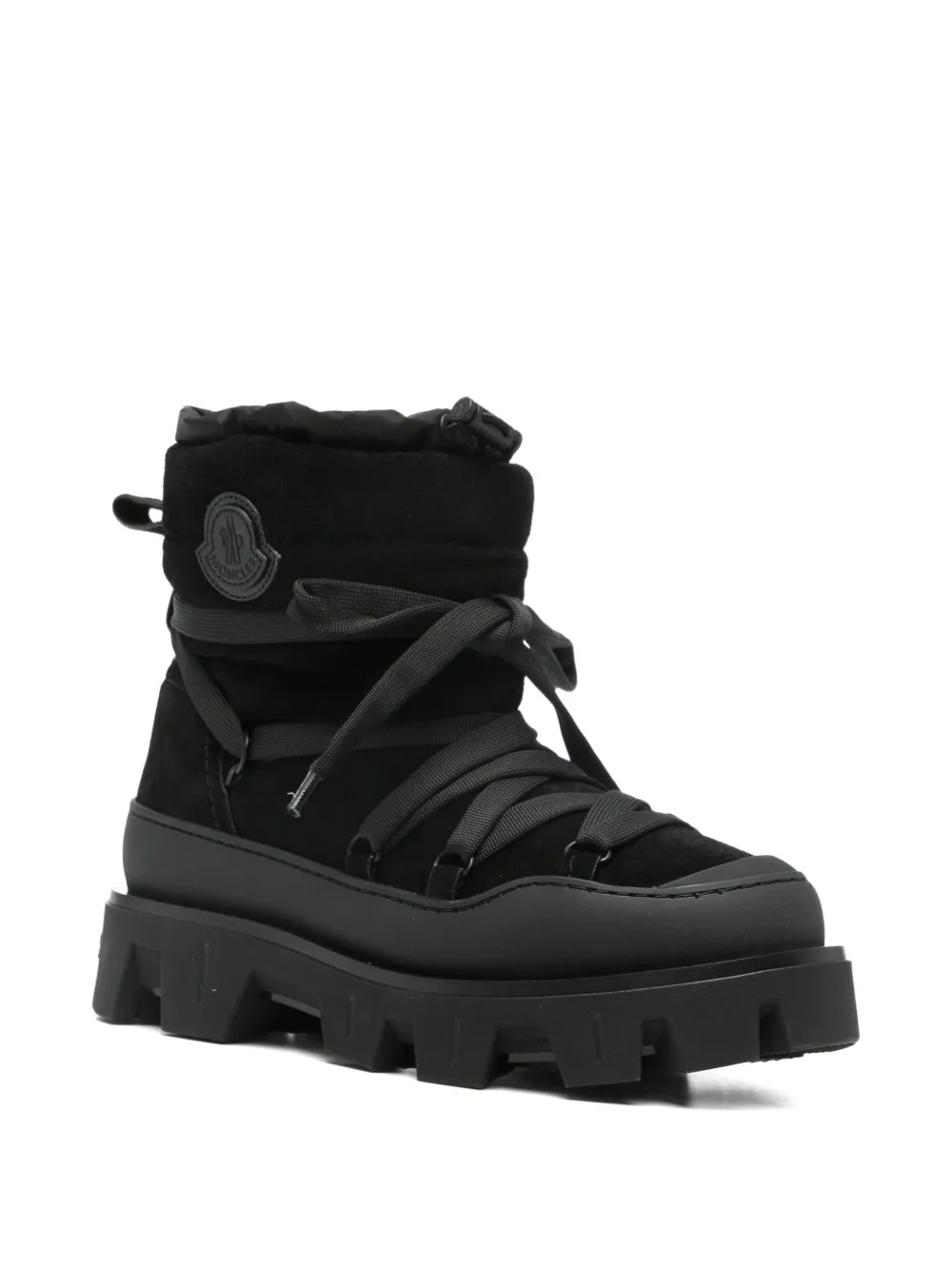 Moncler 45mm lace-up apres boots Zwart