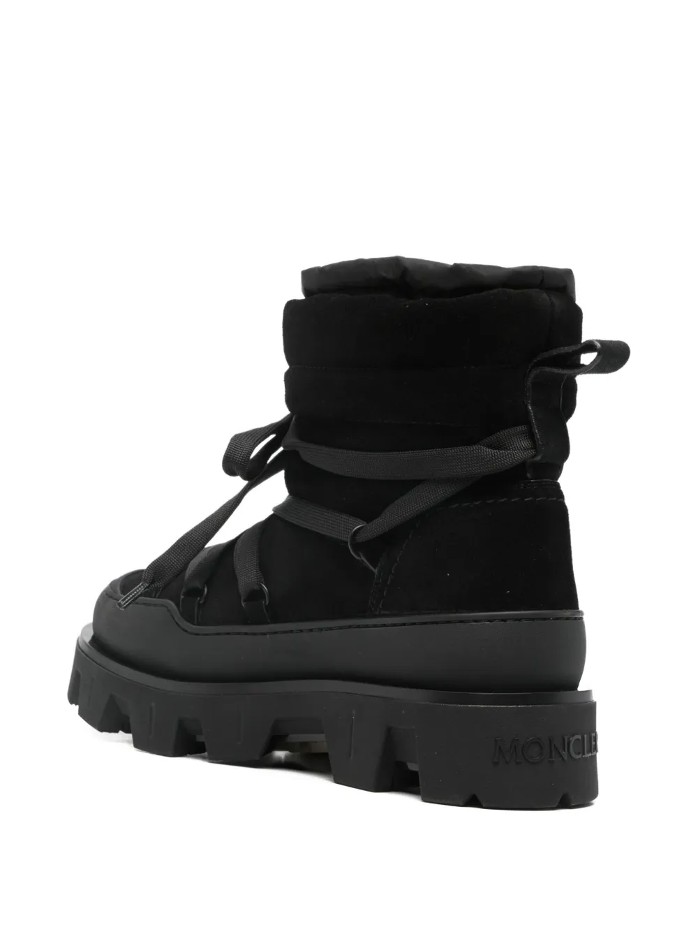 Moncler 45mm lace-up apres boots Zwart