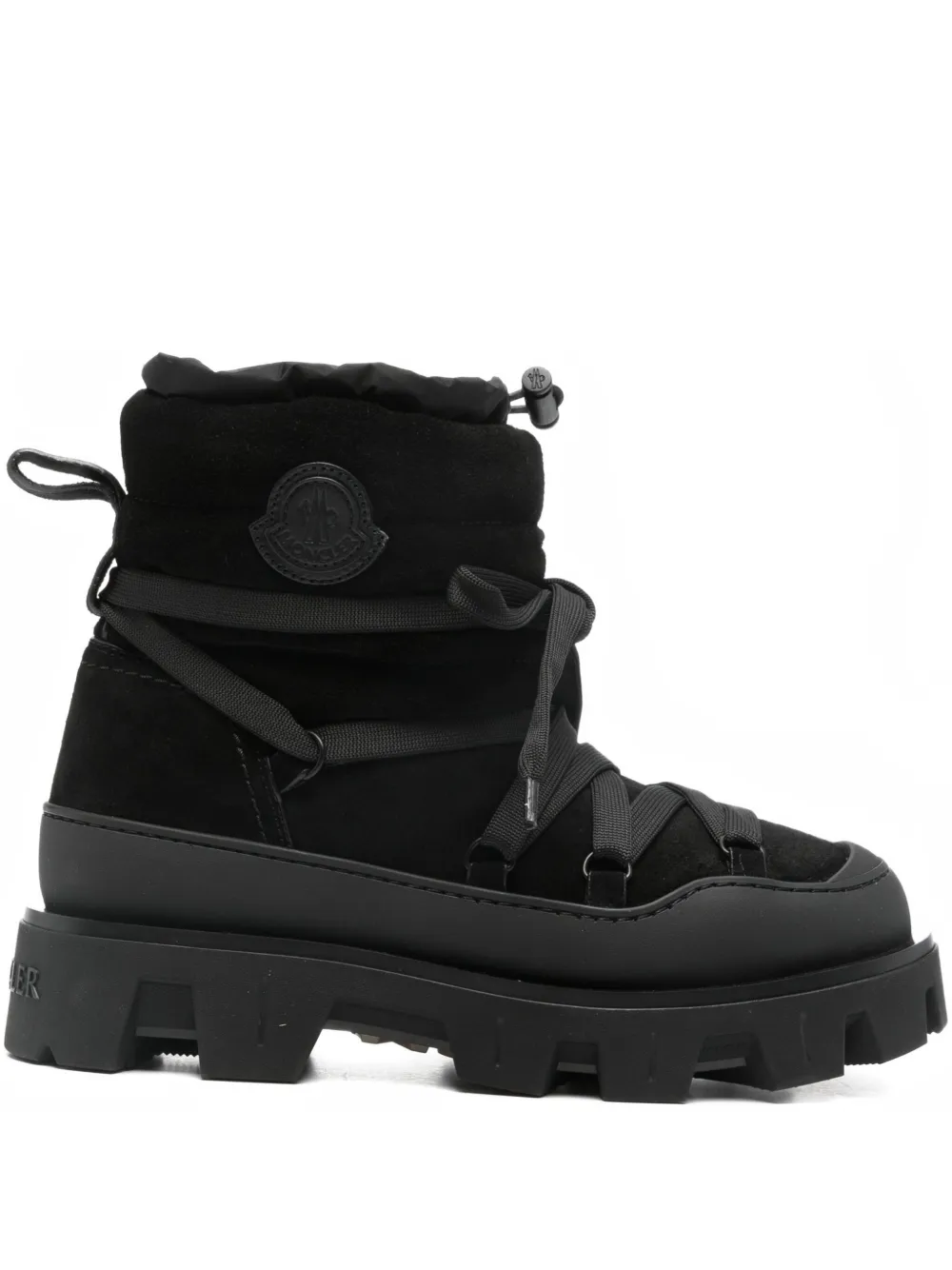 Moncler 45mm lace-up apres boots Zwart