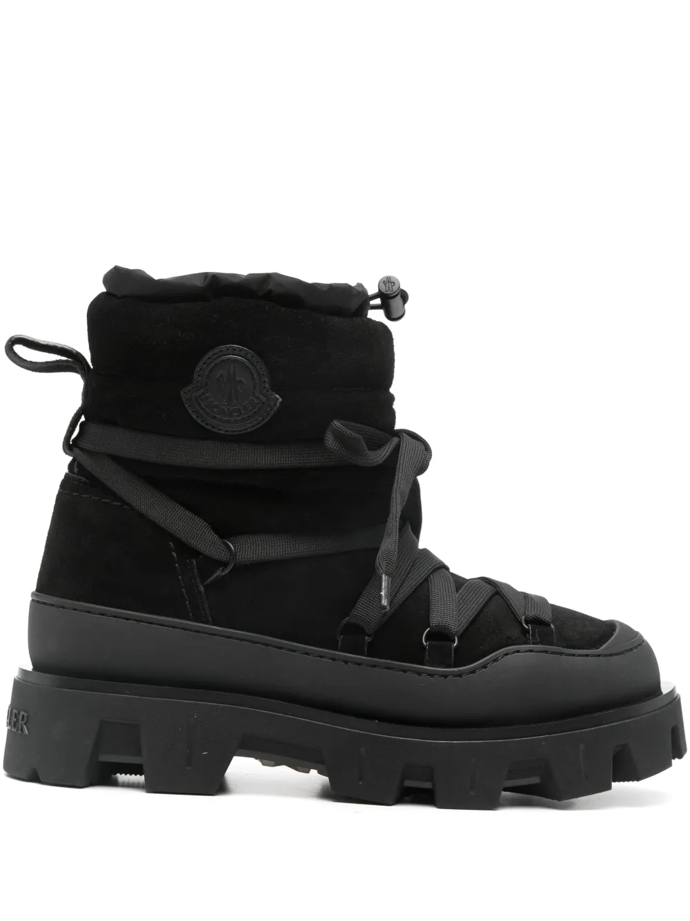 Moncler 45mm lace-up apres boots | Black | Image 1