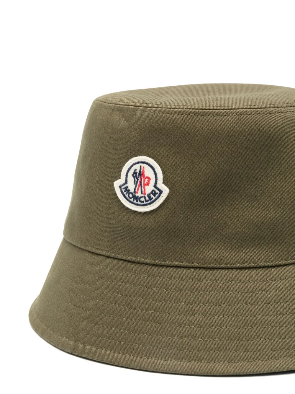 Moncler Vissershoed met logo-applicatie - Groen