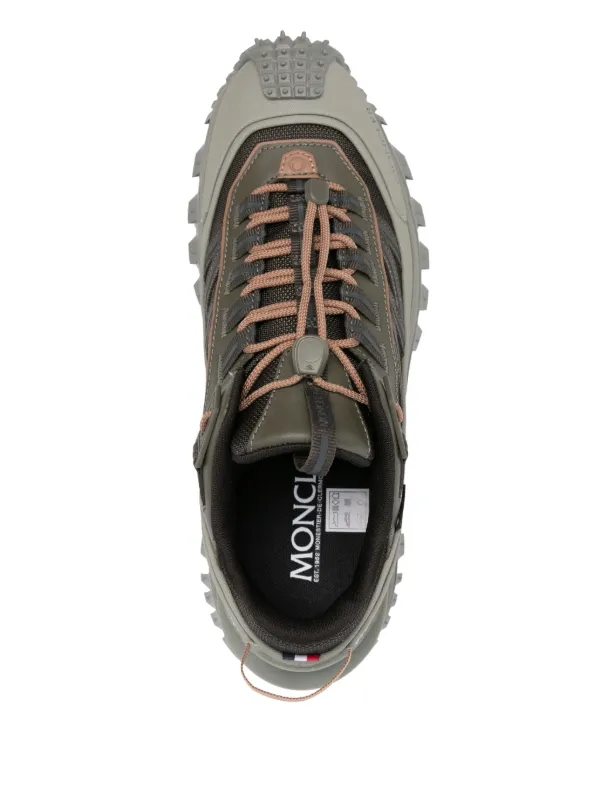 ★25SS MONCLER TRAILGRIP スエード＆レザー スニーカー Moncler Trailgrip GTX Sneakers | Green | FARFETCH