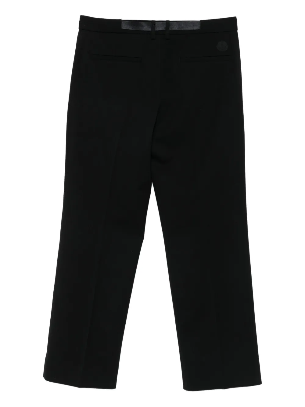 Moncler belted straight-leg trousers - Zwart