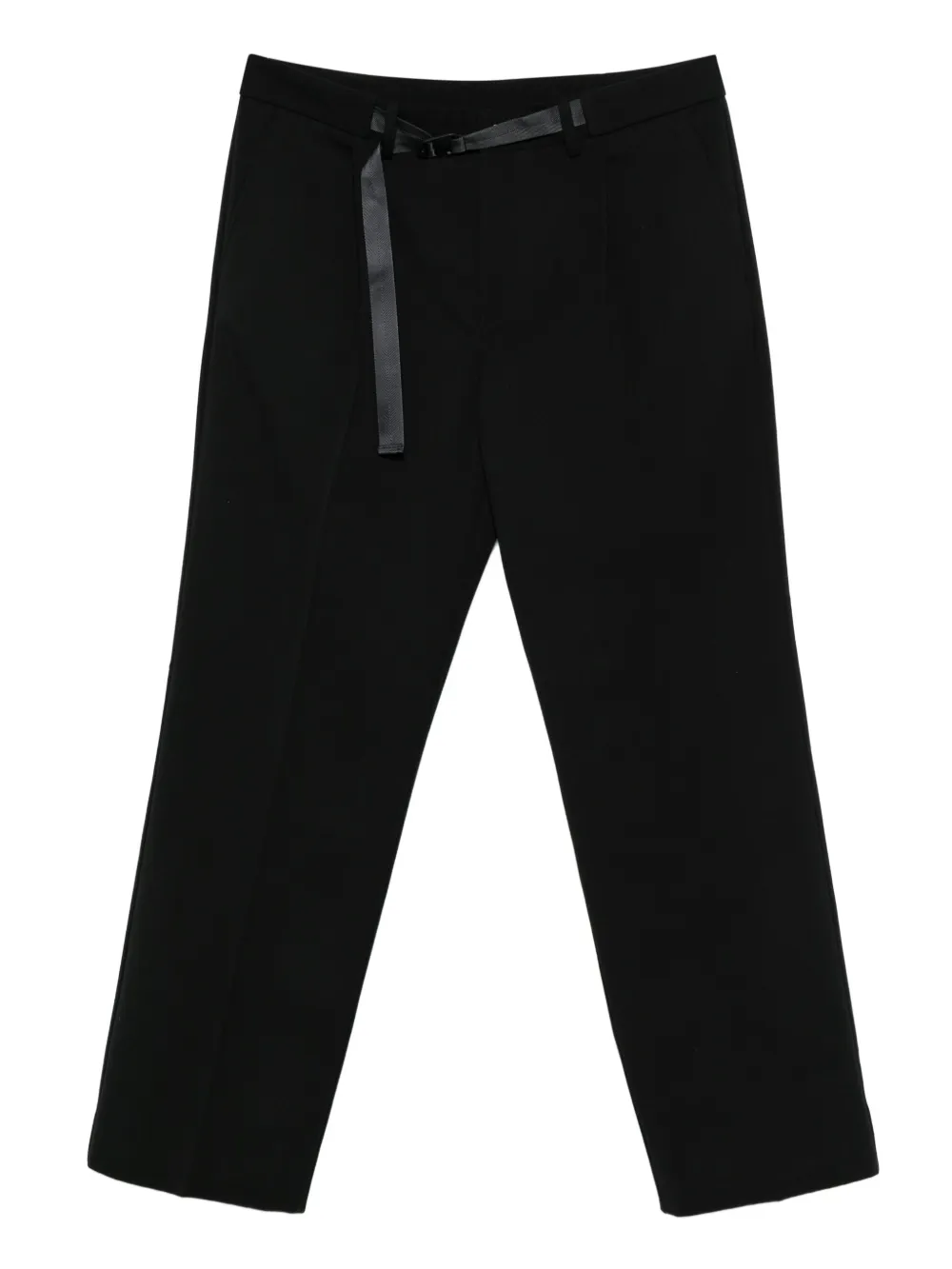 Moncler belted straight-leg trousers | Black | Image 1