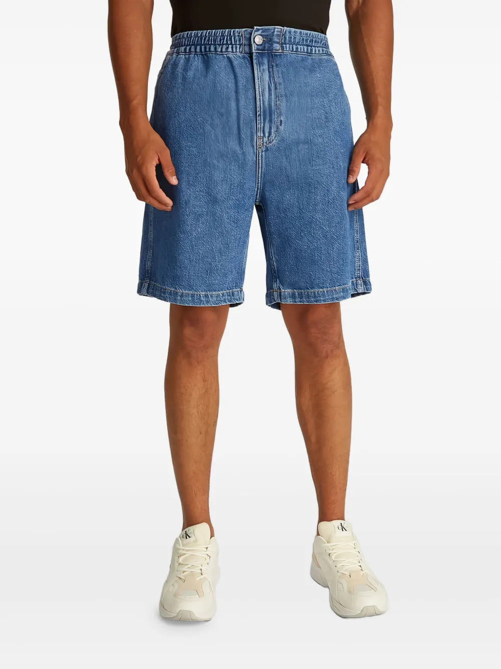 Calvin Klein Denim bermuda shorts Blauw