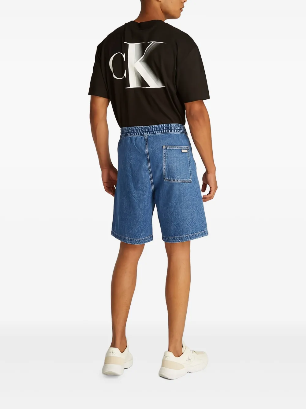 Calvin Klein Denim bermuda shorts - Blauw