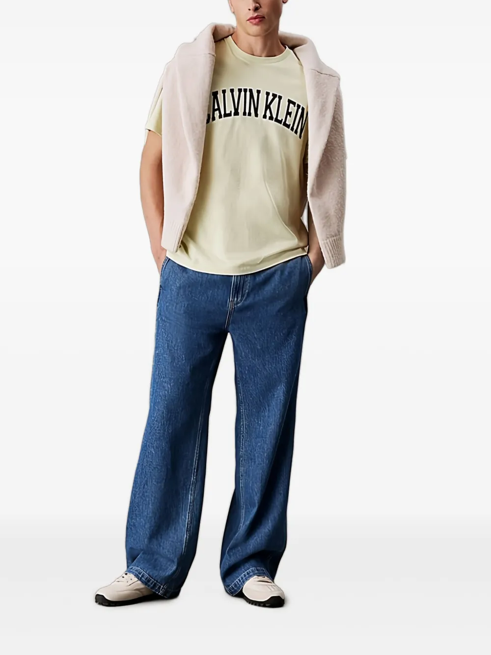 Calvin Klein Pull On 90's ruimvallende jeans - Blauw