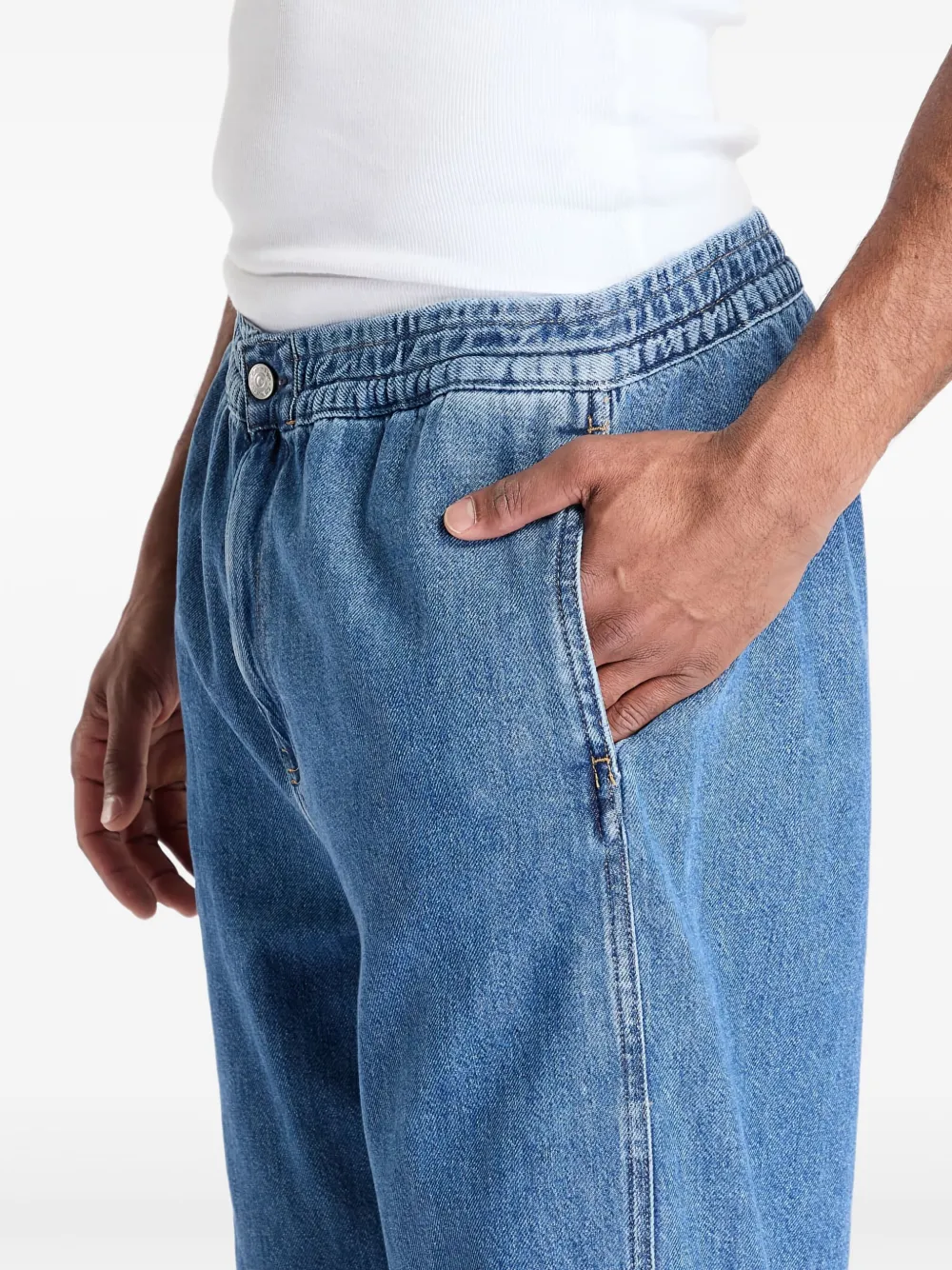 Calvin Klein Pull On 90's ruimvallende jeans Blauw