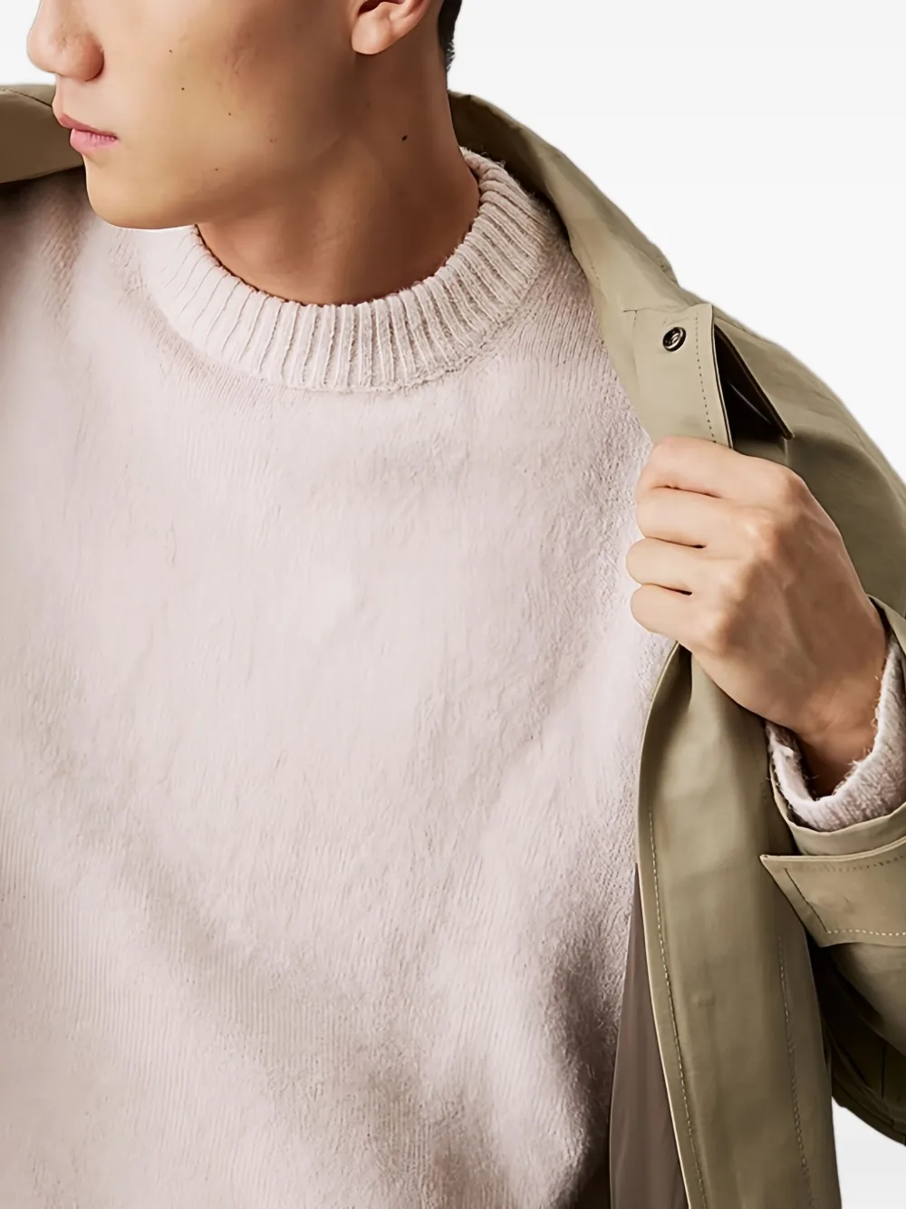 Calvin Klein Trui met textuur Beige