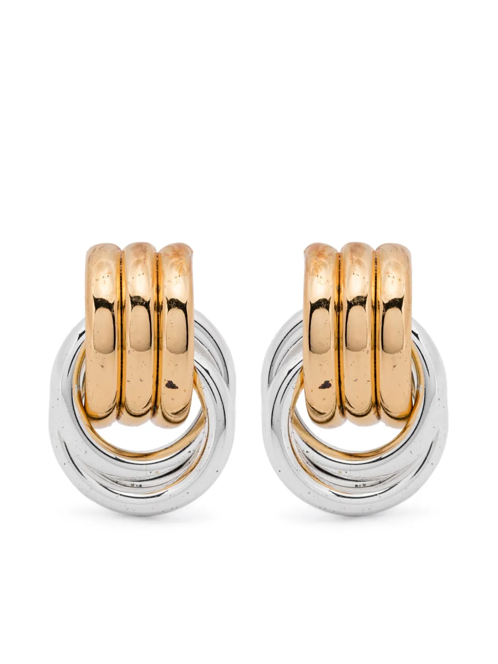 Heaven Mayhem Double Knot ピアス - ゴールドトーン Heaven Mayhem Double Knot ピアス - ゴールドトーン