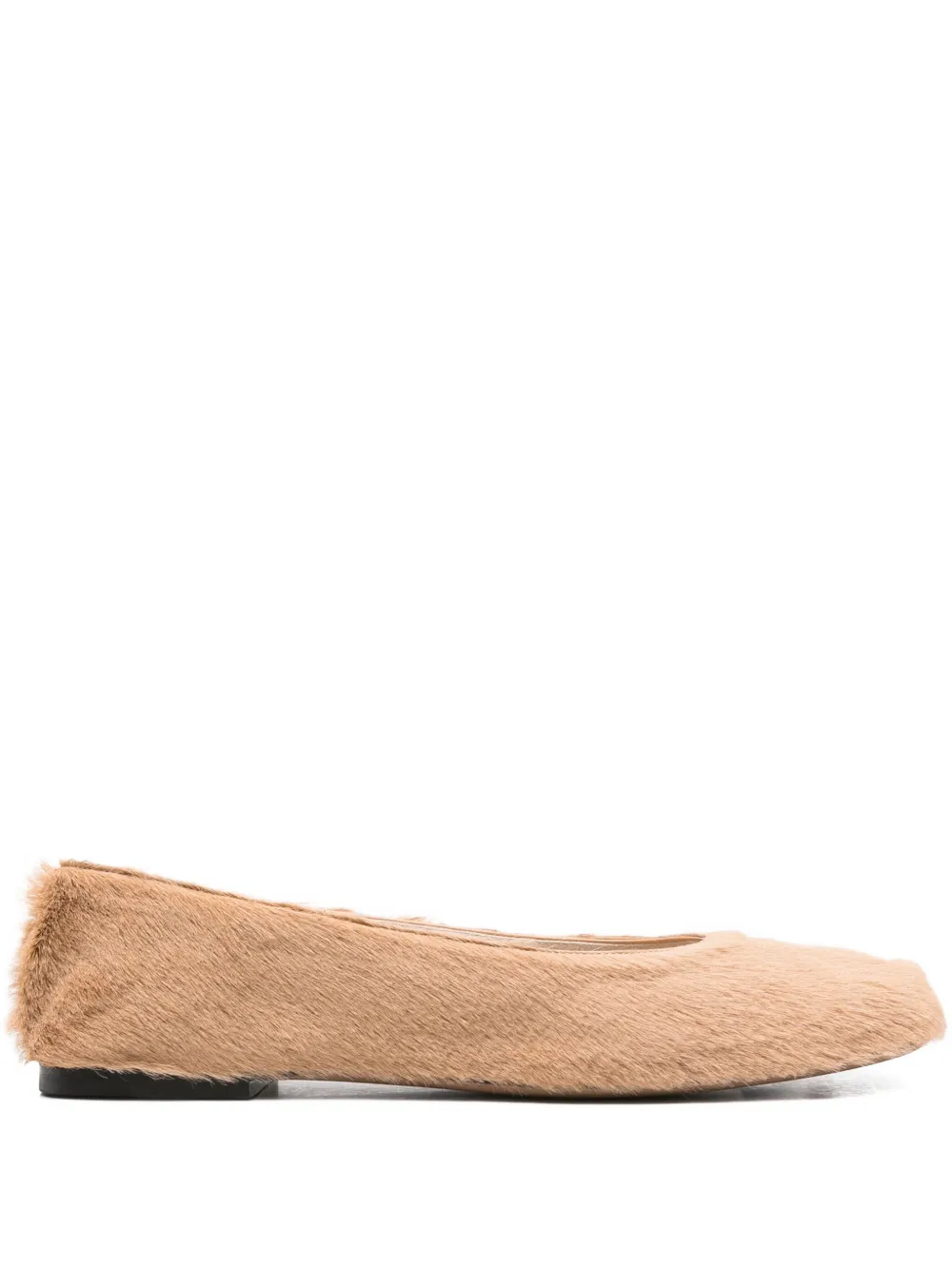 The Row leather ballet flats Neutrals