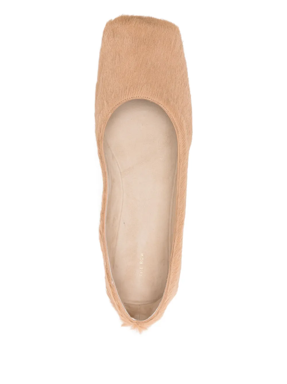 The Row leather ballet flats Beige