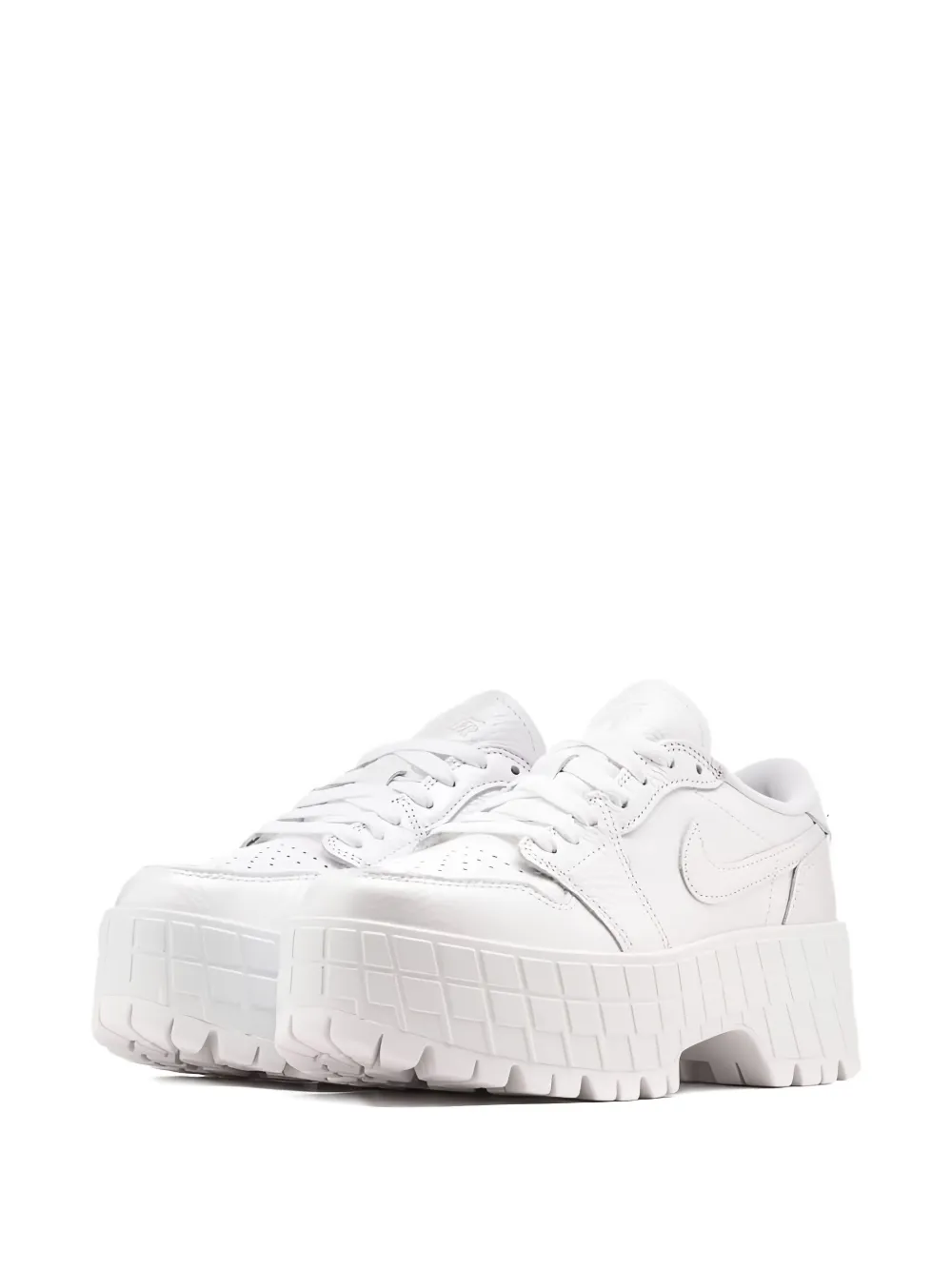 Jordan 1 Brooklyn White/Metallic Silver sneakers - Wit