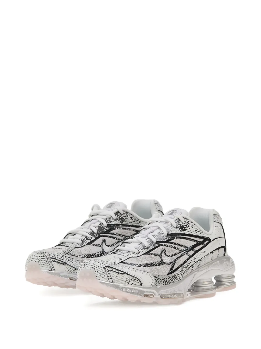 Nike Shox Ride 2 metallic sneakers Wit
