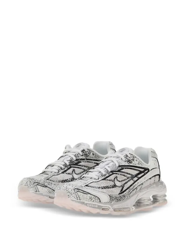 Nike Shox Ride 2 Metallic Sneakers | White | FARFETCH ZA