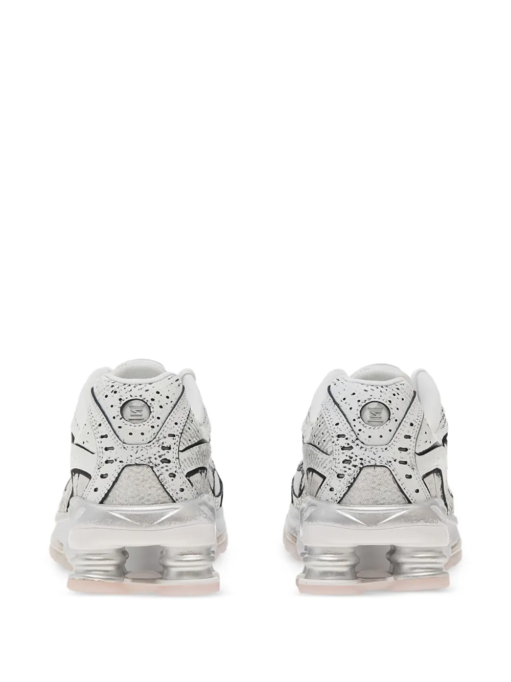  Nike Shox Ride 2 Metallic Sneakers - White 