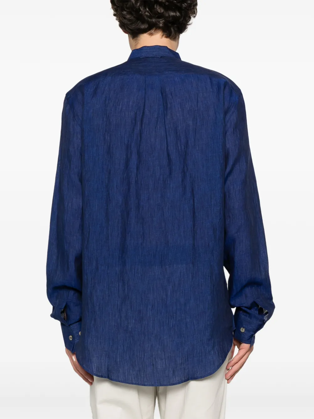 Paul Smith Linnen overhemd Blauw