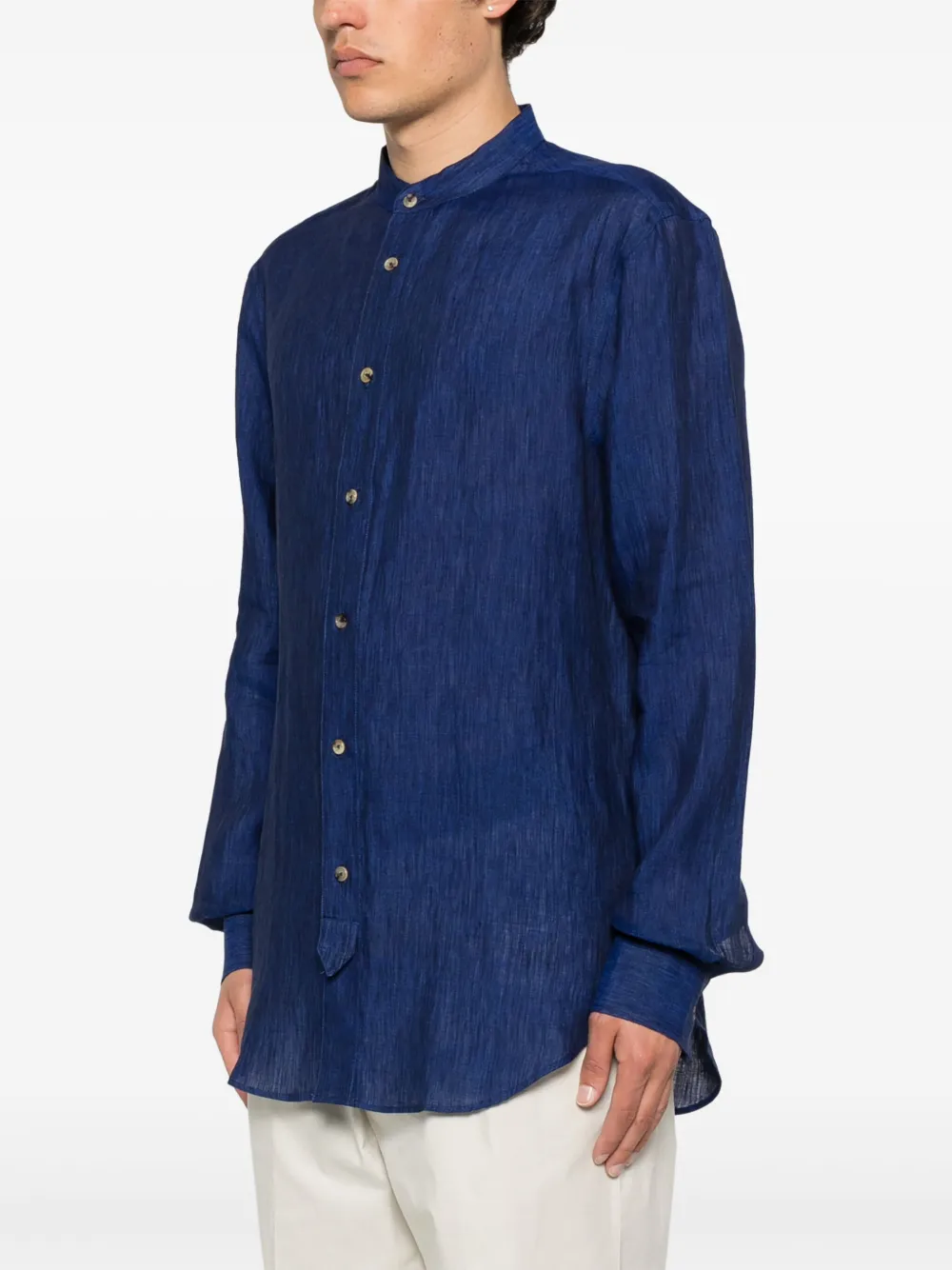 Paul Smith Linnen overhemd Blauw