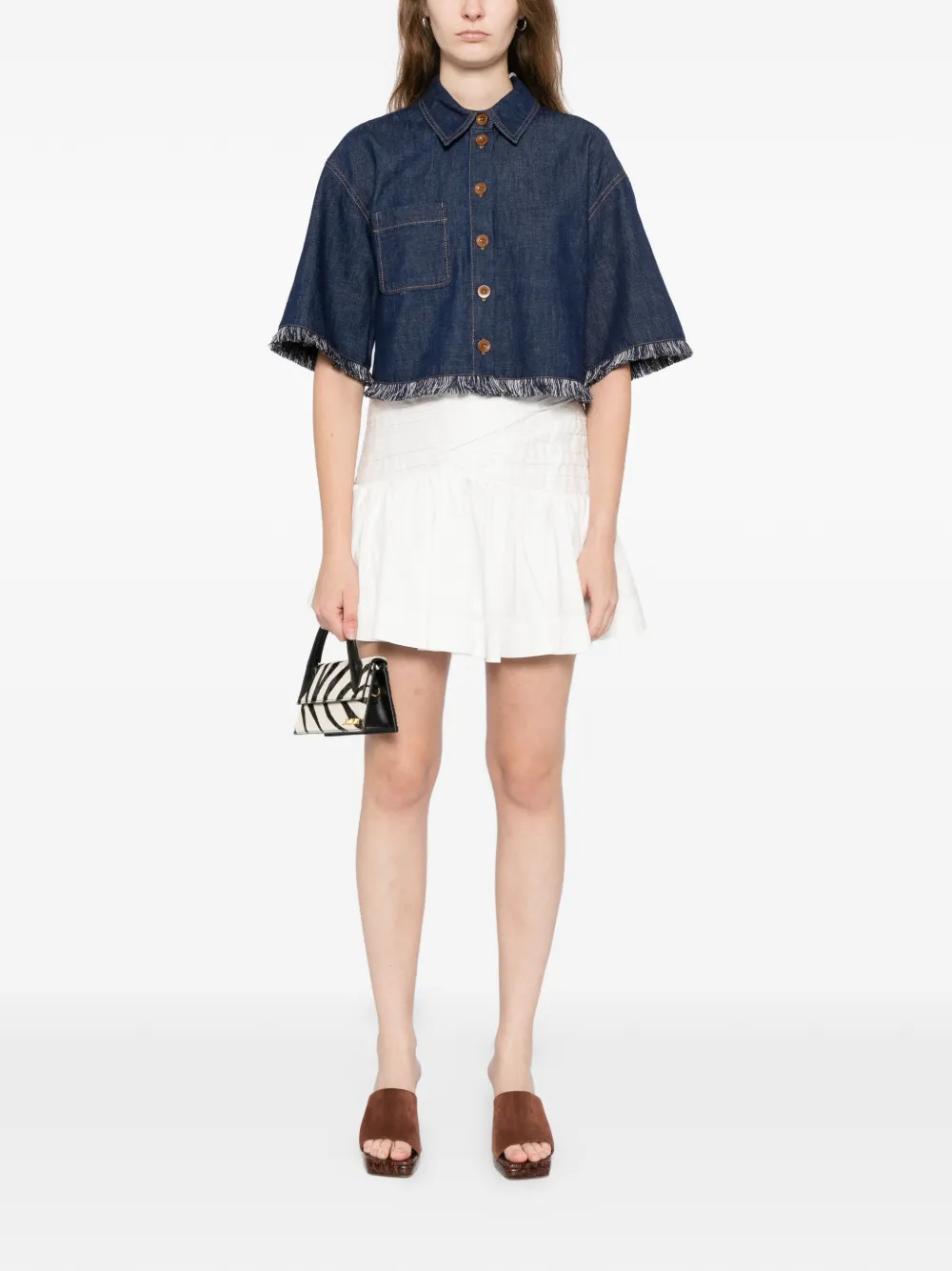 Zimmermann Denim Shirt Rhiannon In Blue