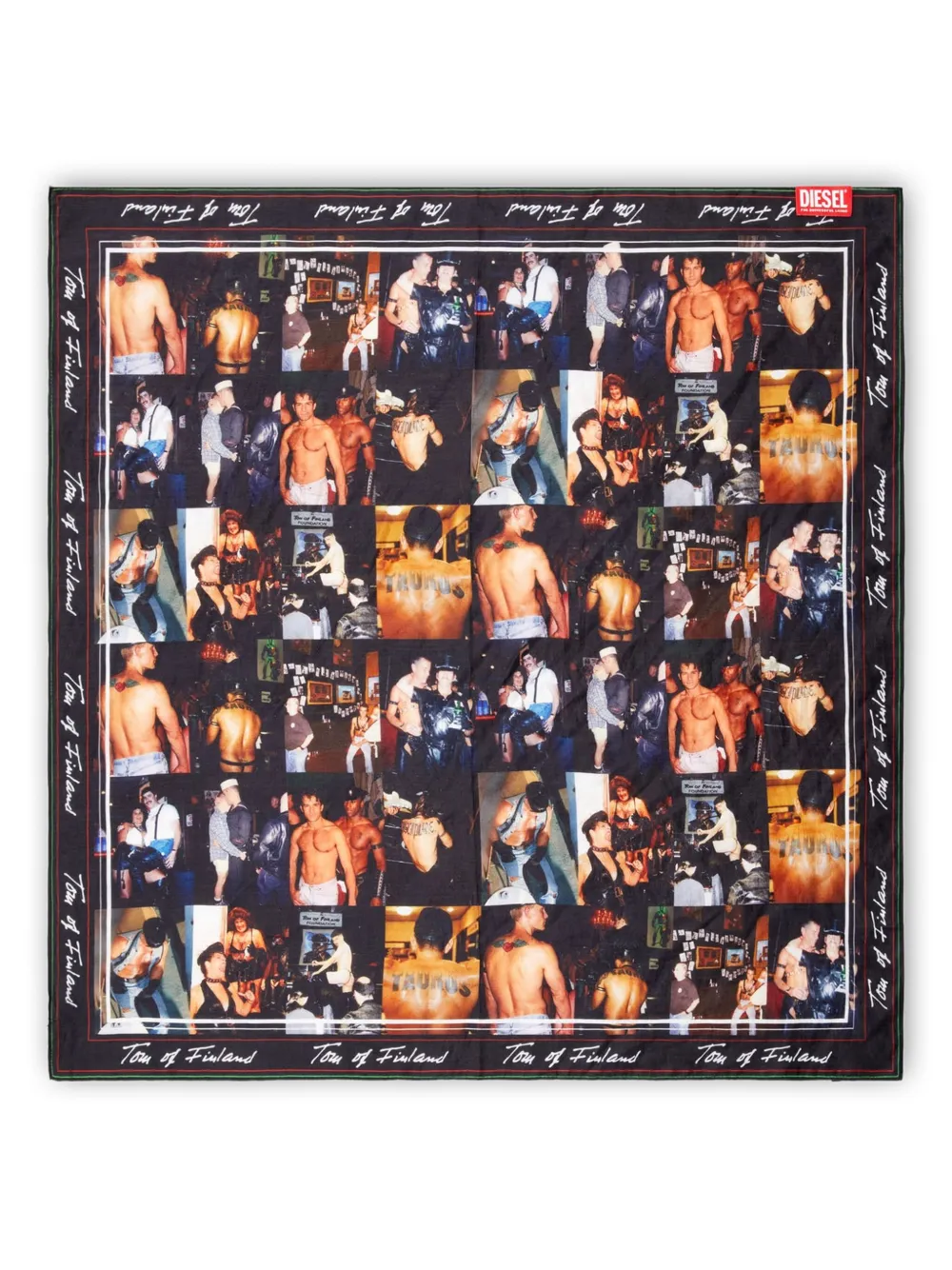 Diesel x Tom of Finland Foundation photograph-print scarf | Black | Image 1