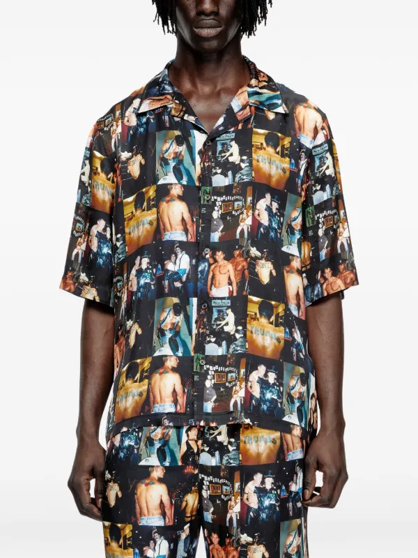 Diesel x Tom Of Finland Foundation graphic-print Shirt | Black