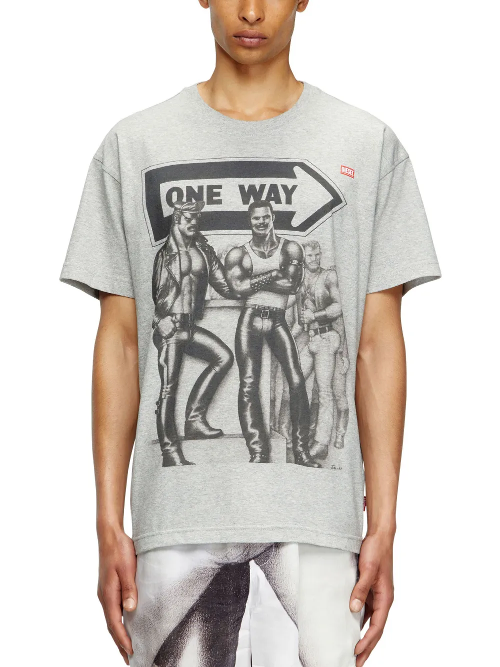 Diesel x Tom of Finland Foundation T-shirt con stampa grafica - Grigio