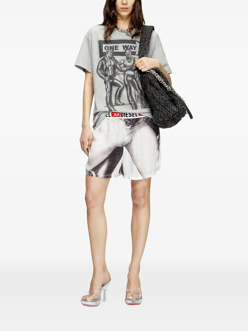 Diesel x Tom of Finland Foundation Pr-T-Norm-Tom25 T-shirt Grijs