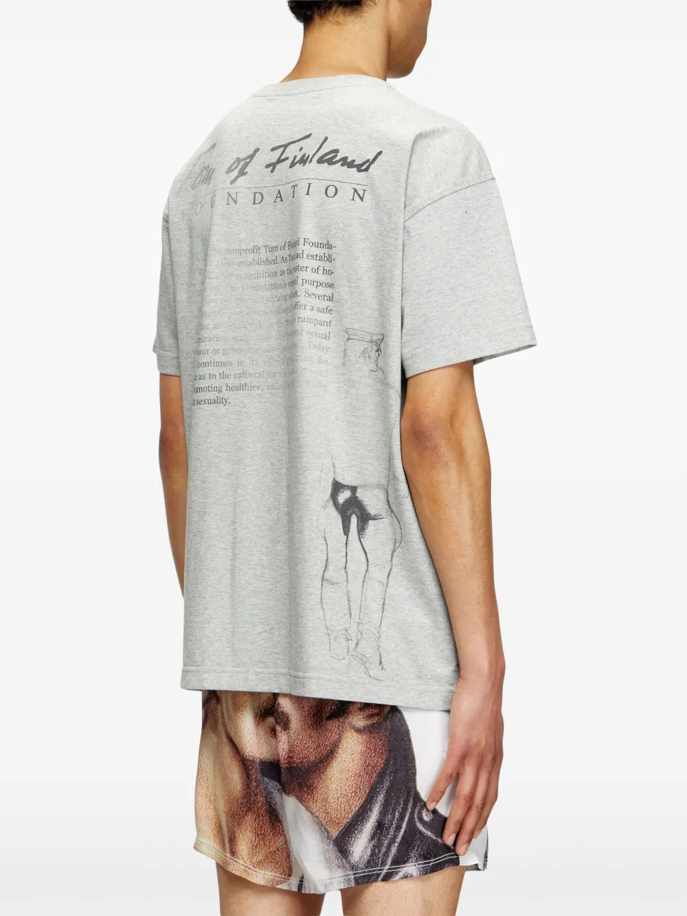 Diesel x Tom of Finland Foundation Pr-T-Norm-Tom25 T-shirt Grijs