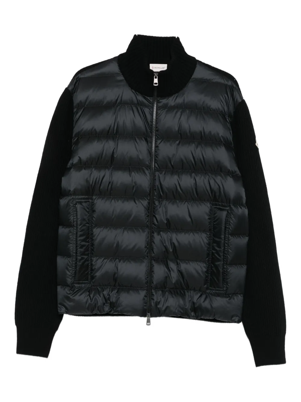 Moncler quilted long-sleeve cardigan - Nero
