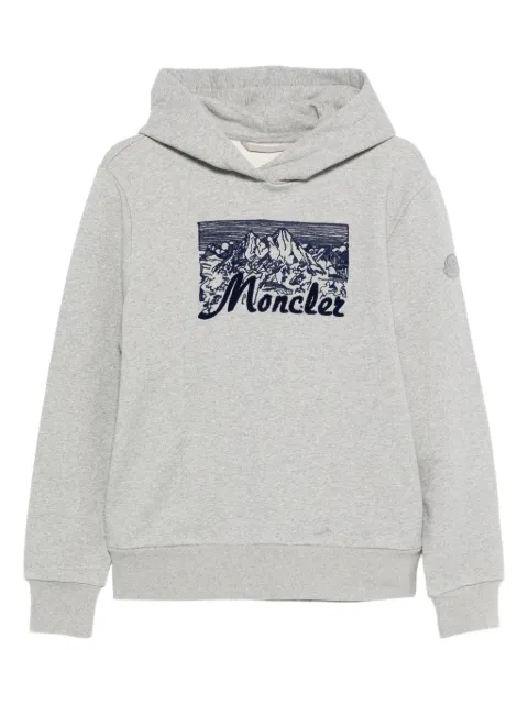 Moncler mountain-print hoodie